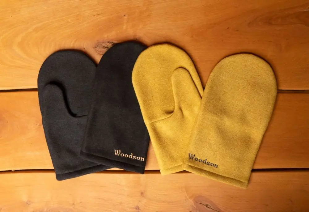 Рукавицы для парения Woodson, цвет горчичный - 2min