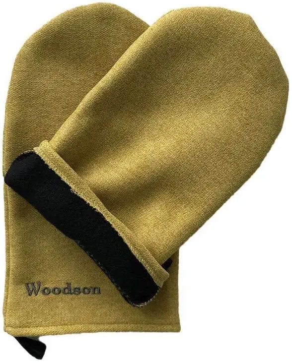 Рукавицы для парения Woodson, цвет горчичный - 0min