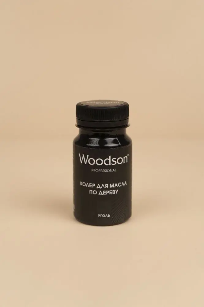 Колер для масла по дереву Woodson, уголь, 80мл - 1min