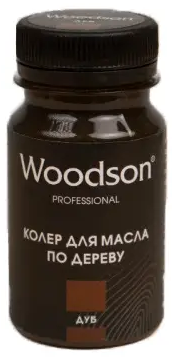 Колер для масла по дереву Woodson, дуб, 80мл - 0min