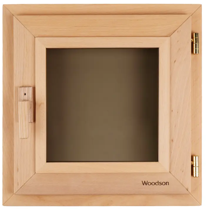 Окно Woodson 40*40, стекло бронза, ольха - 0min