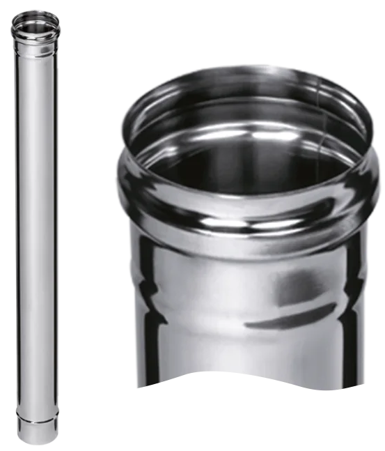 Ferrum GS дымоход 1,0 м (430/0,5мм) Ф80 - 0min