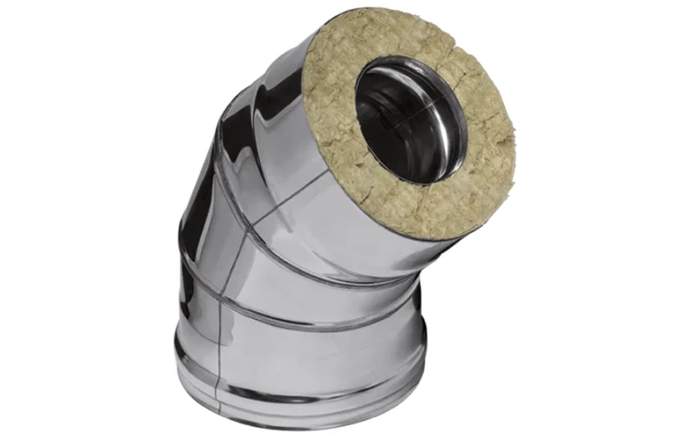 Ferrum GS сэндвич-колено 135&deg; (430/0,5мм + нерж.) Ф80х160