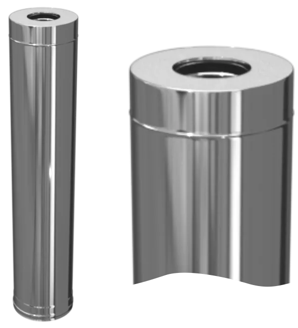 Ferrum HF Plus сэндвич 1,0 м (430/1,0мм + нерж.+ ceramics) Ф130х200 - 0min