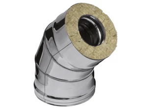 Ferrum HF Plus сэндвич-колено 135° (430/1,0мм + нерж.) Ф150х210