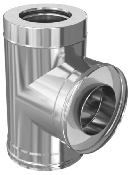 Ferrum Austenite HF сэндвич-тройник 90° (304/0,8мм + нерж.+ ceramics) Ф150х210 - 0min