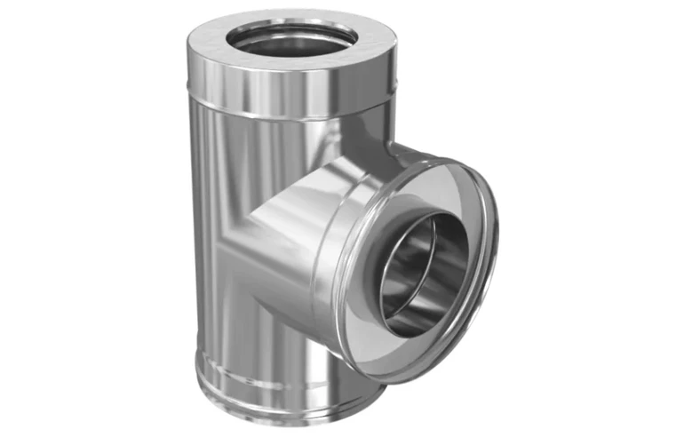 Ferrum Austenite HF сэндвич-тройник 90&deg; (304/0,8мм + нерж.+ ceramics) Ф150х210