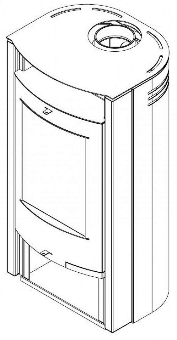 Печь-камин АОТ 7,0-01 в модификации «Сена» - 4min