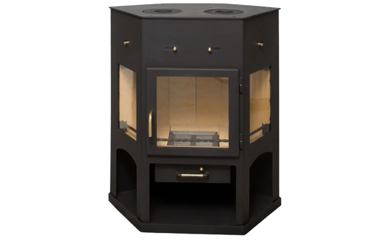 Печь-камин АОТ 11,0 в модификации &laquo;Енисей с плитой&raquo;