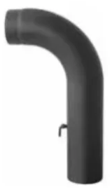 Darco колено высокое гнутое с шибером 90° (DC01/2,0 мм) Ф150 - 0min