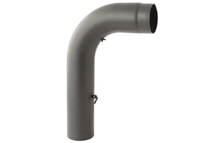 Darco колено высокое гнутое с шибером и ревизией 90&deg; (DC01/2,0 мм) Ф120