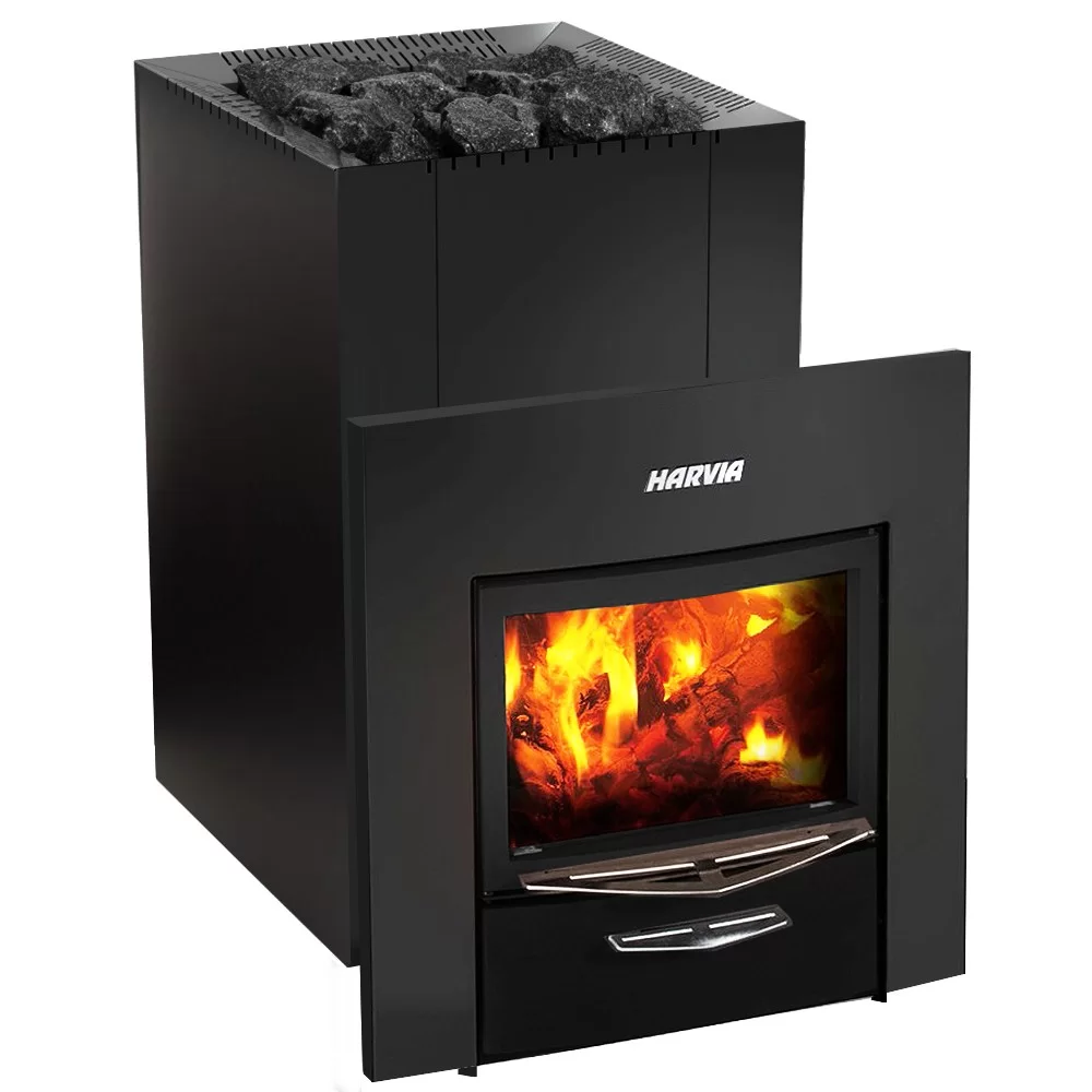 Дровяная печь для бани Harvia 22 Duo Black - 0min