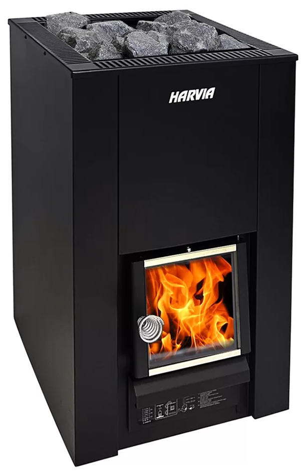 Дровяная печь для бани Harvia 16 Black - 0min
