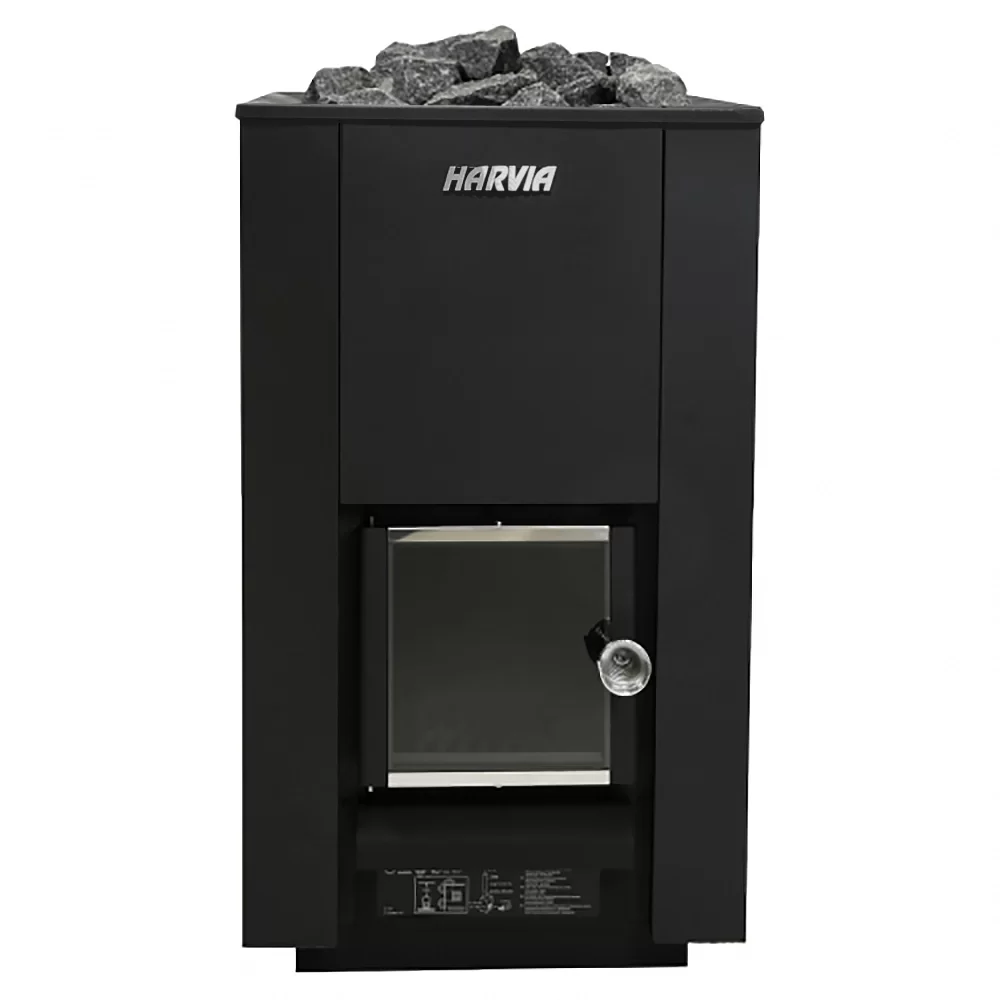 Дровяная печь для бани Harvia 22 Black - 1min