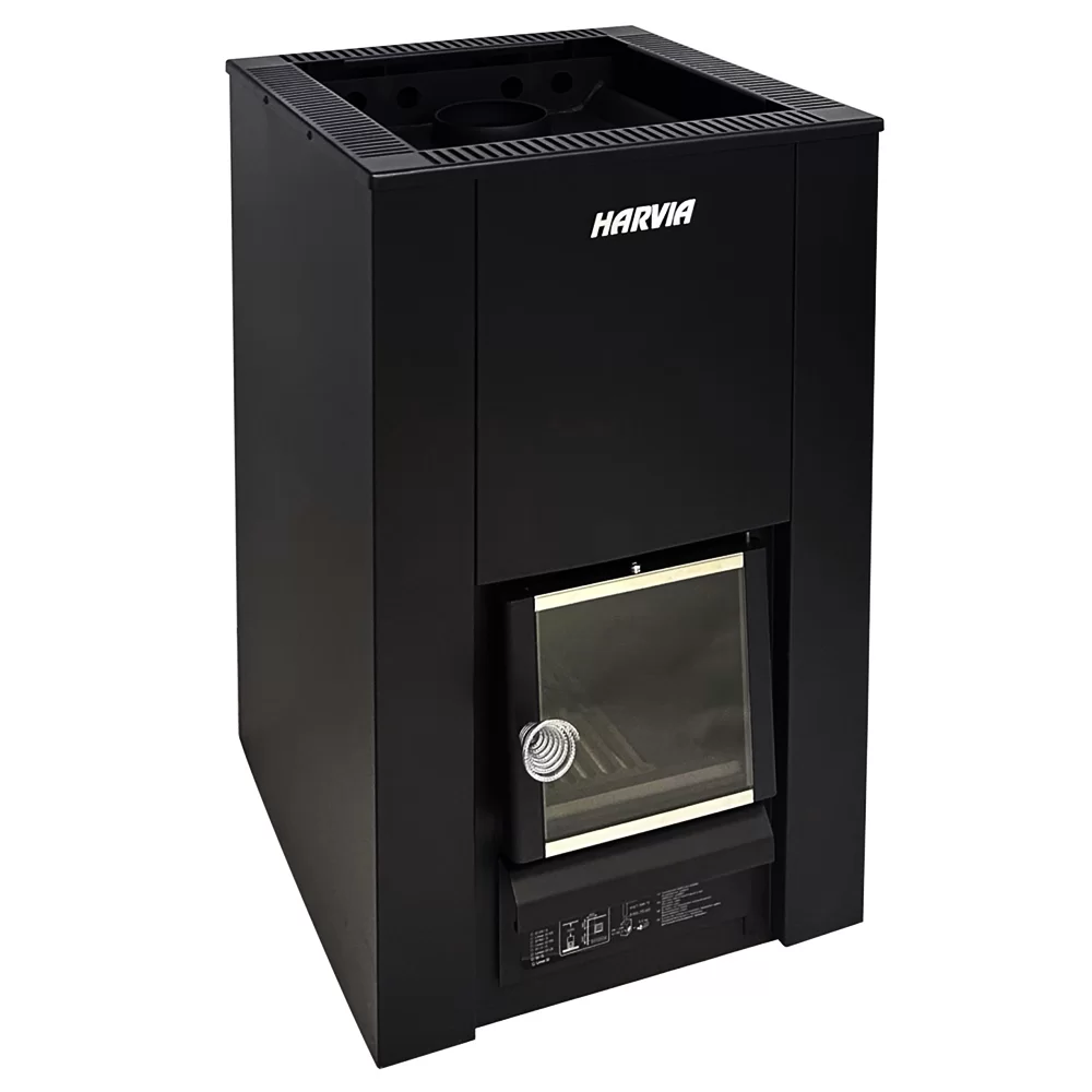 Дровяная печь для бани Harvia 22 Black - 2min