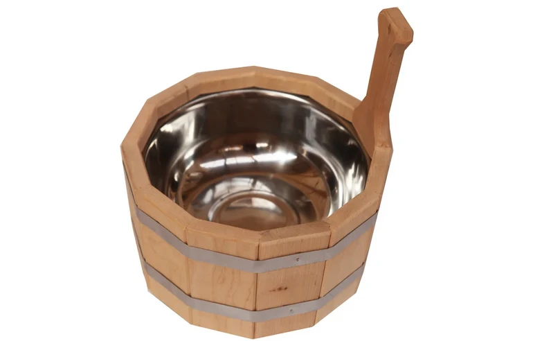 Ушат Ольха 3л с нержавеющей вставкой