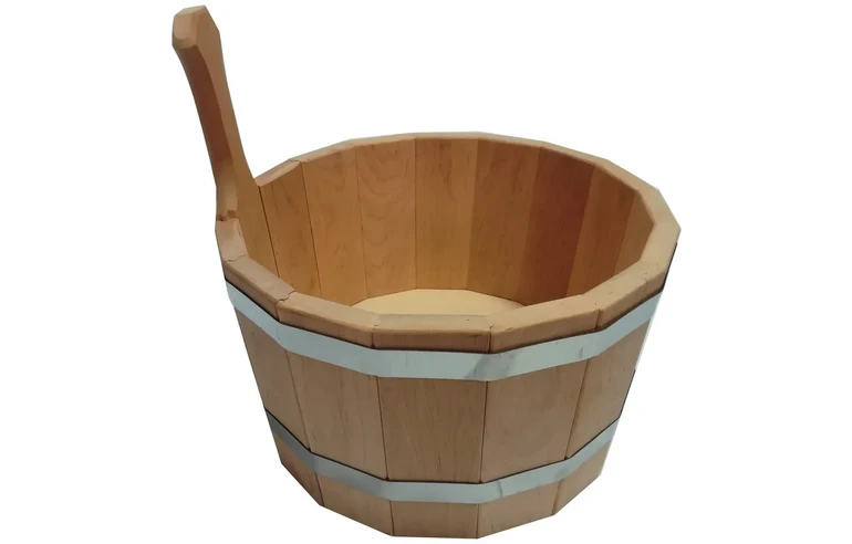 Шайка для бани Ольха 5л БЕЗ вставки