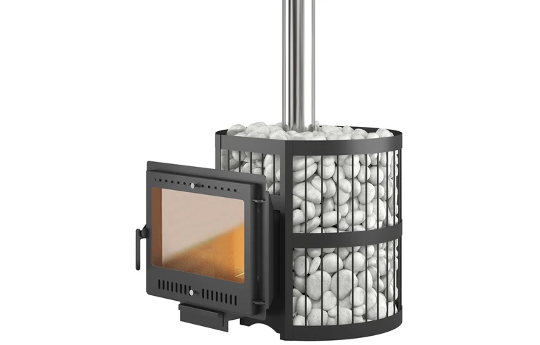 Печь для бани ЭТНА Стандарт 24 (Панорама) "М"