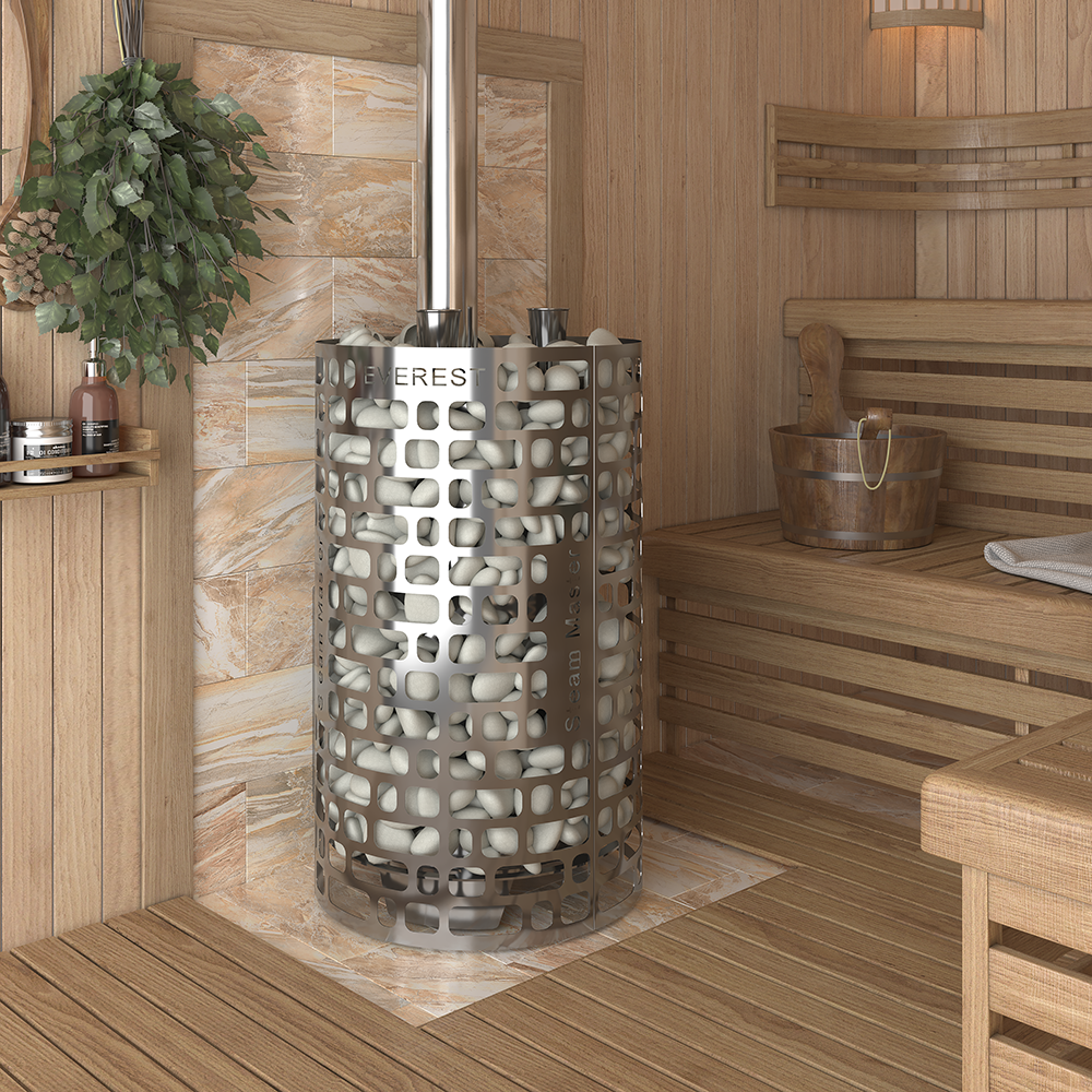 Печь для бани Эверест "Steam Master" 30 INOX (320М) - 4min