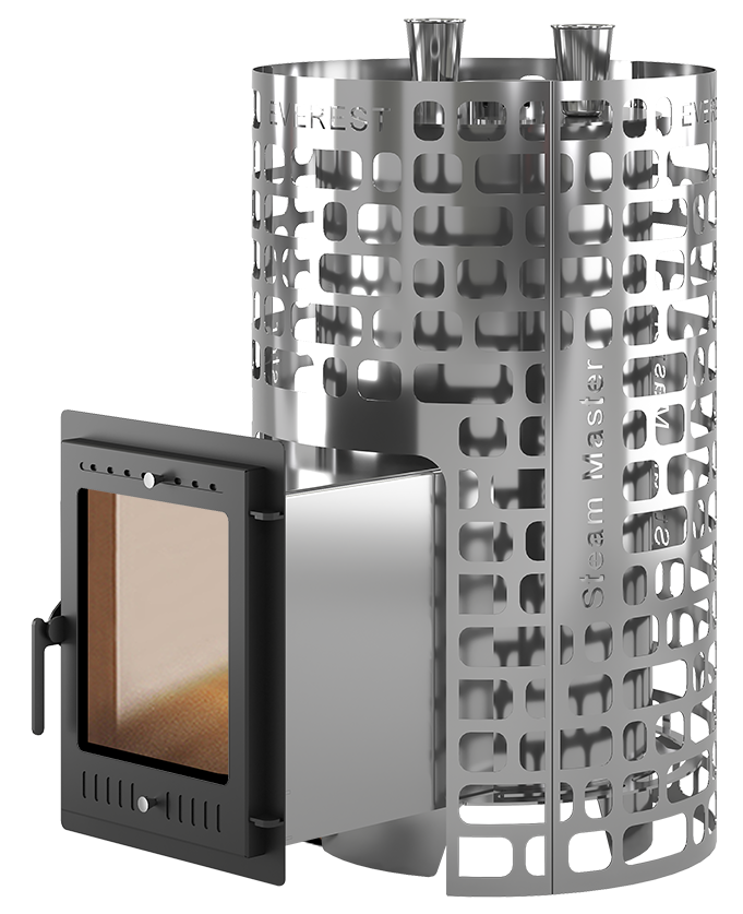 Печь для бани Эверест "Steam Master" 38 INOX (320М) - 0min