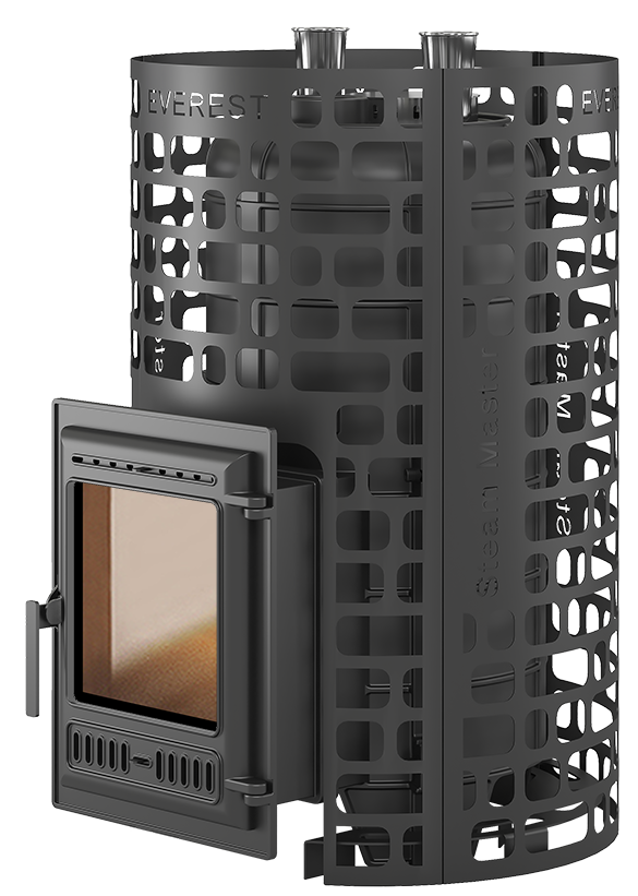 Печь для бани Эверест "Steam Master" 38 (320) ЧУГУН б/в - 0min