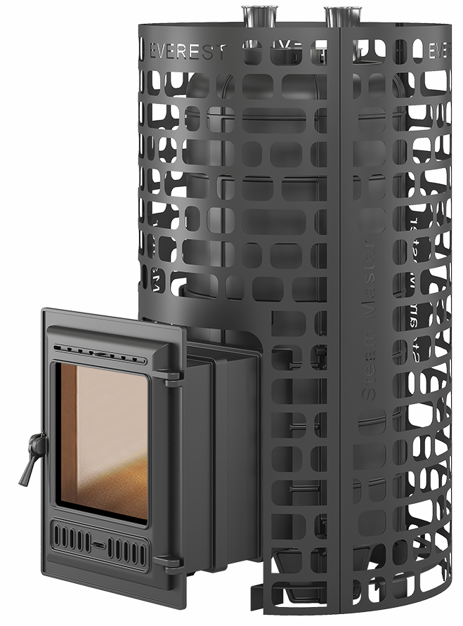 Печь для бани Эверест "Steam Master" 44 (320) ЧУГУН - 0min