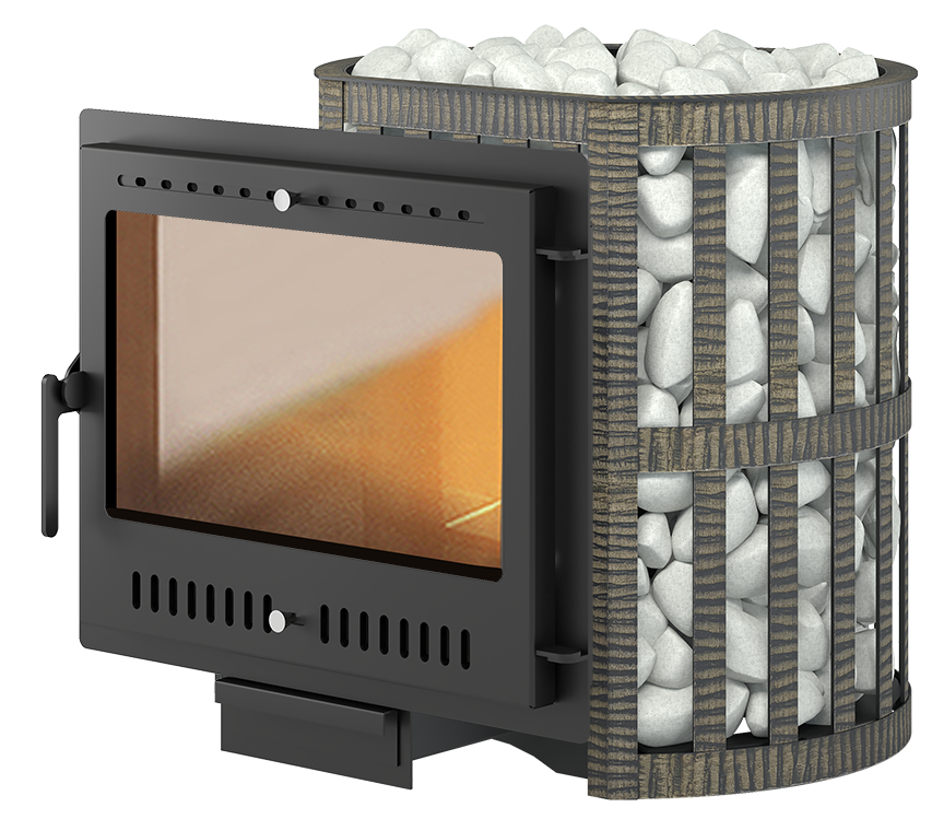 Печь для бани Везувий Легенда Ковка 16 Панорама "М" - 0min