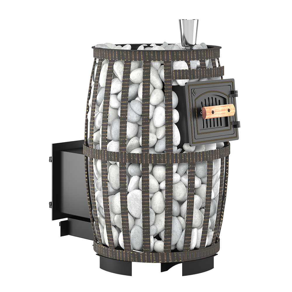 Печь для бани Везувий Легенда Русский пар Ковка 24 (270) - 1min