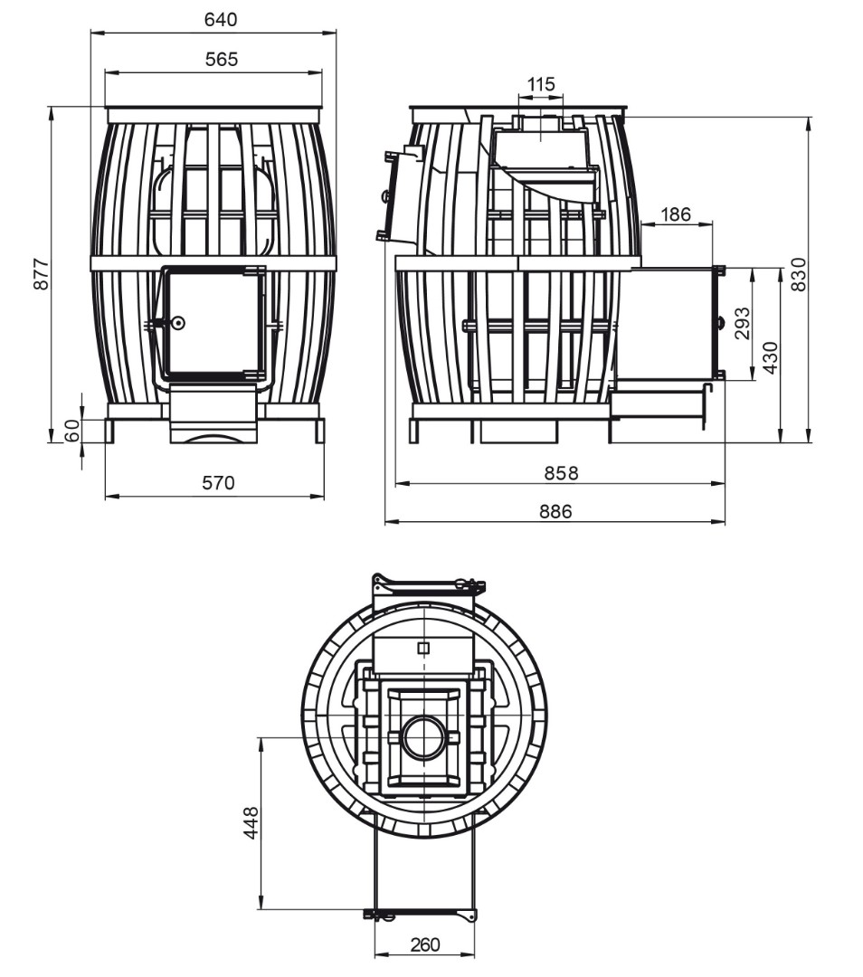 Печь для бани Везувий Легенда Русский пар ковка 18 (270) - 3min