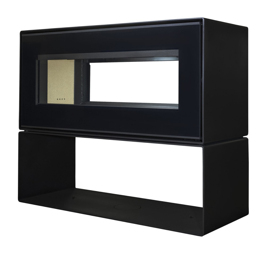 Печь-камин АОТ 10,0 в модификации «Монблан 2С» - 0min