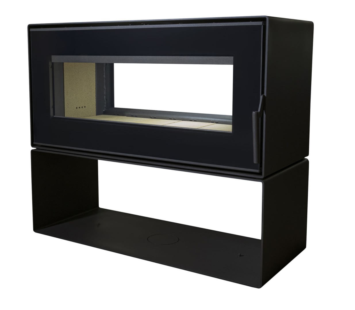 Печь-камин АОТ 10,0 в модификации «Монблан 2С» - 3min