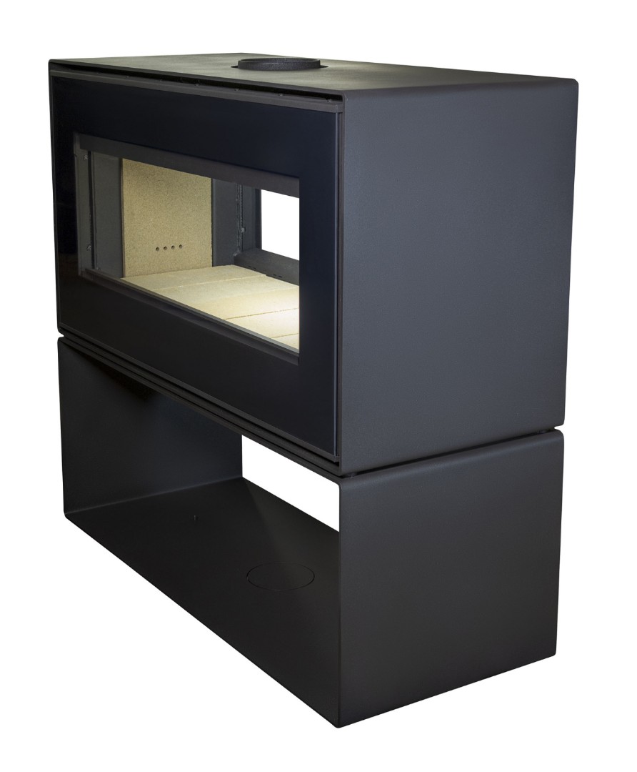 Печь-камин АОТ 10,0 в модификации «Монблан 2С» - 4min