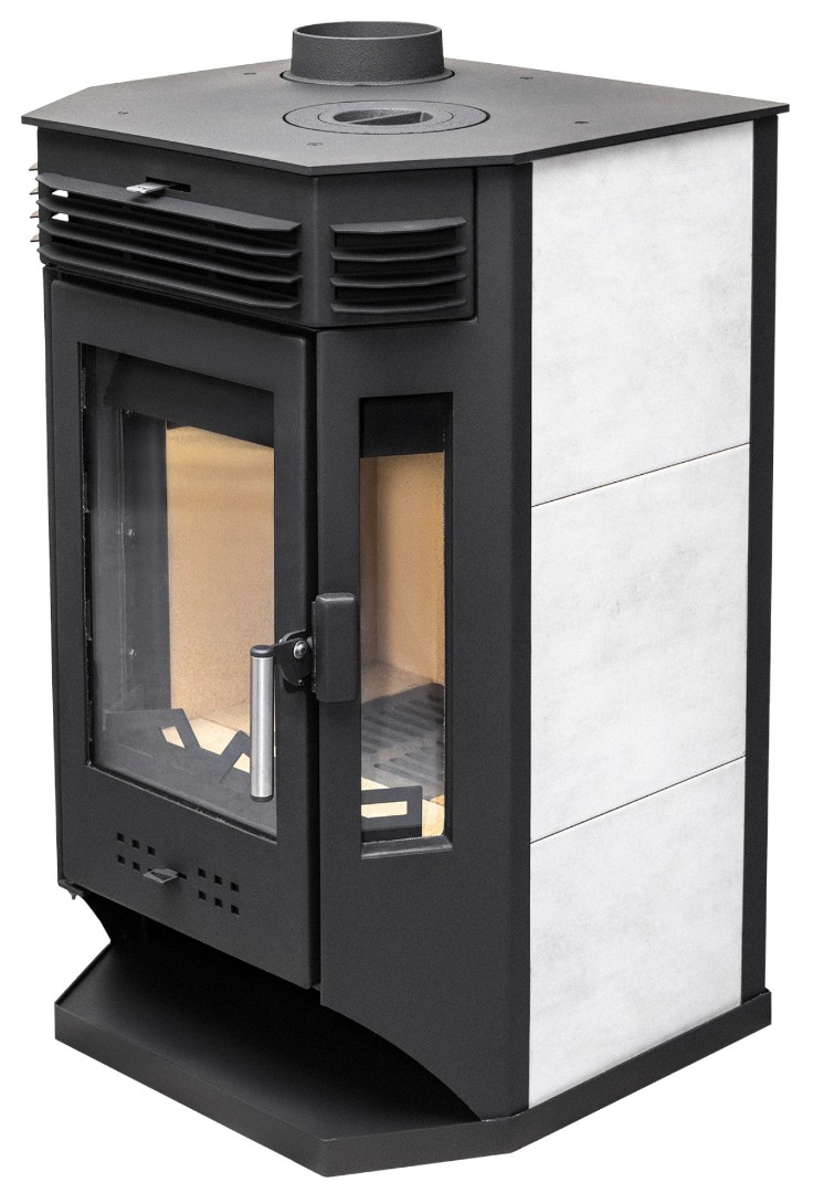 Печь-камин АОТ 9,0-03 в модификации «Москва 9 с плитой» - 3min