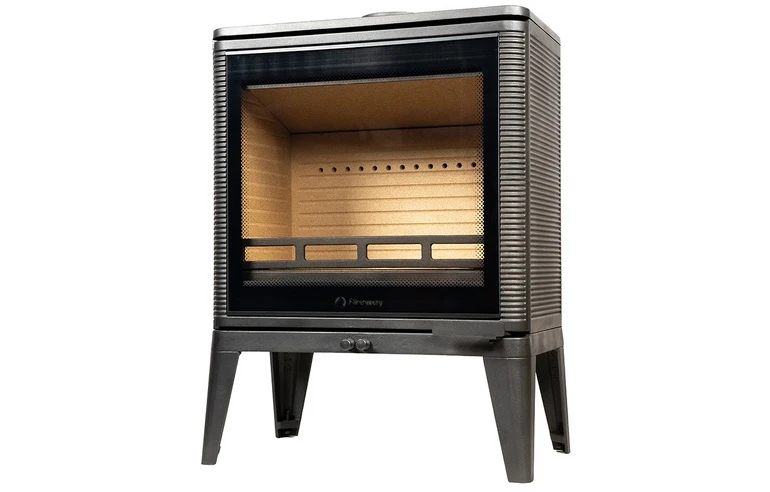 Печь-камин Fireway Solo II стекло шелкография