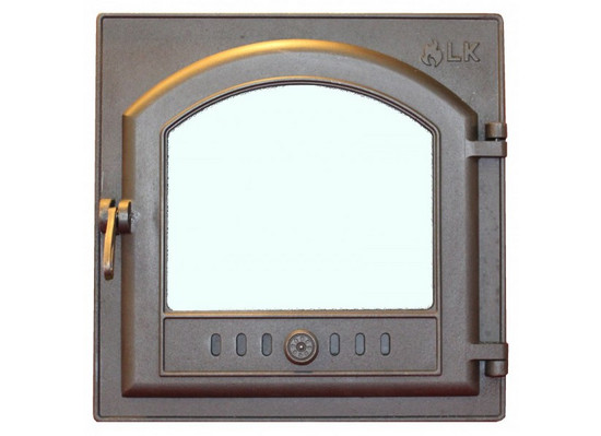 Дверца топочная cо стеклом LK 305 (410-410мм)