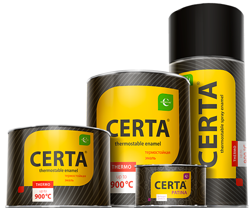 Термостойкая краска CERTA 750 °С (0,8 кг.) - 1