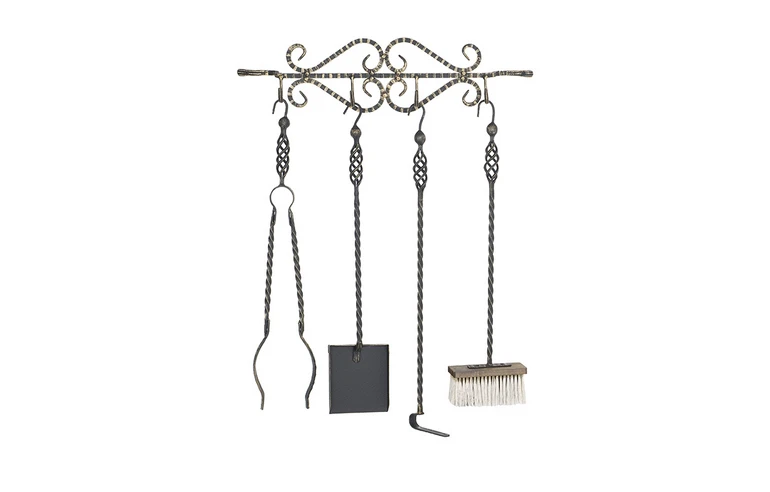 Каминный набор настенный кованный Везувий 150 (B, S)