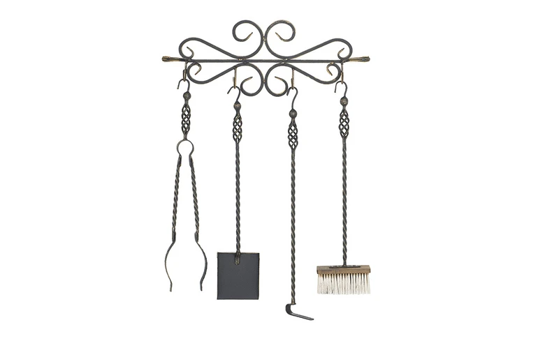 Каминный набор настенный кованный Везувий 160 (B, S)