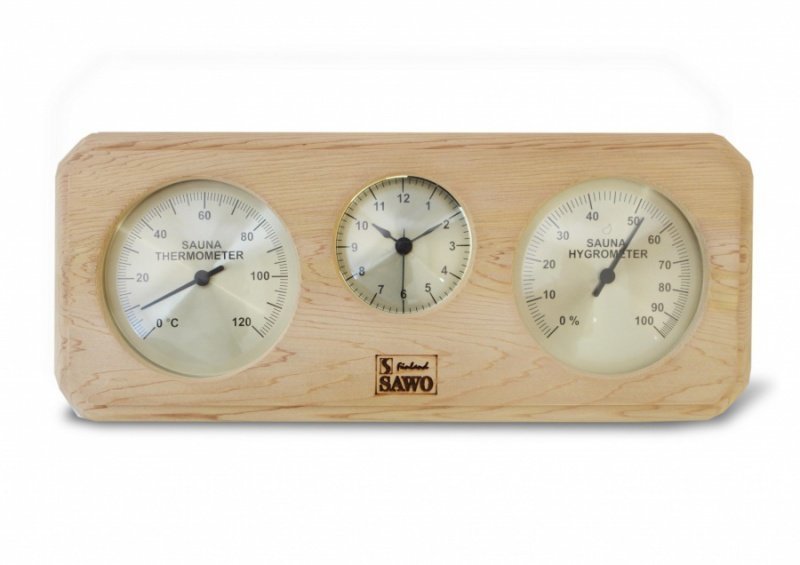 Термогигрометр SAWO 260-THD (с часами вне сауны) - 0