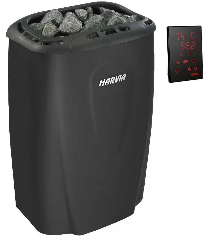 Печь для бани Harvia Moderna V80XE Black - 0min