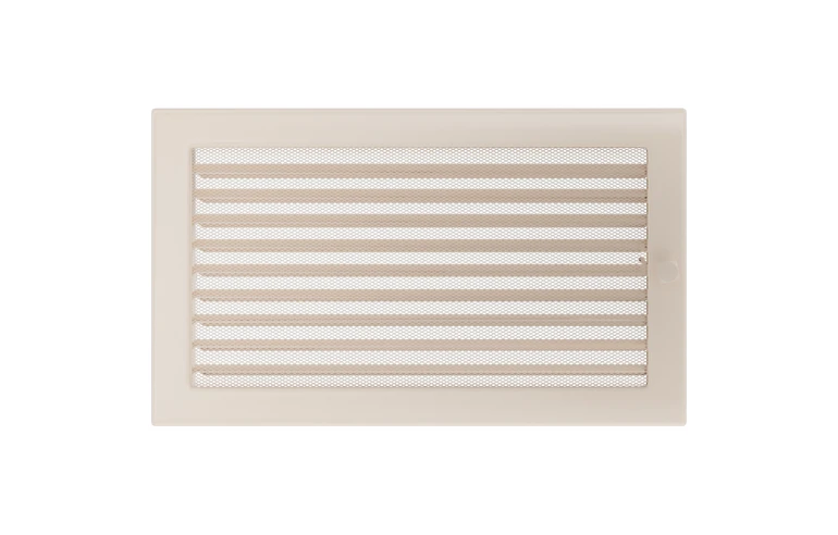 Решетка вентиляционная Кремовая 22x37 с жалюзи Kratki