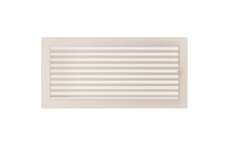Решетка вентиляционная Кремовая 22x45 с жалюзи Kratki