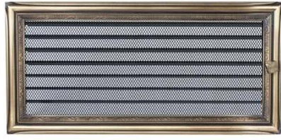 Решетка вентиляционная Рустик 22x22 с жалюзи Kratki - 0min