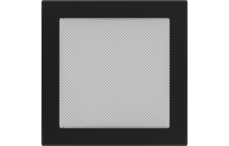 Решетка вентиляционная Чёрная 22x22