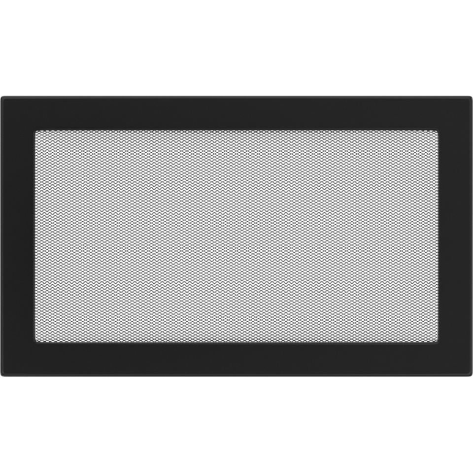 Решетка вентиляционная Чёрная 22x37 - 0min