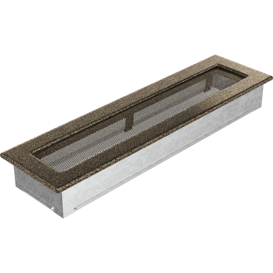 Решетка вентиляционная Чёрная-Латунь 11x42 - 3min