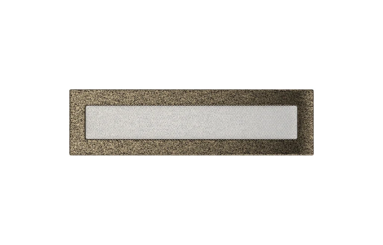 Решетка вентиляционная Чёрная-Латунь 11x42