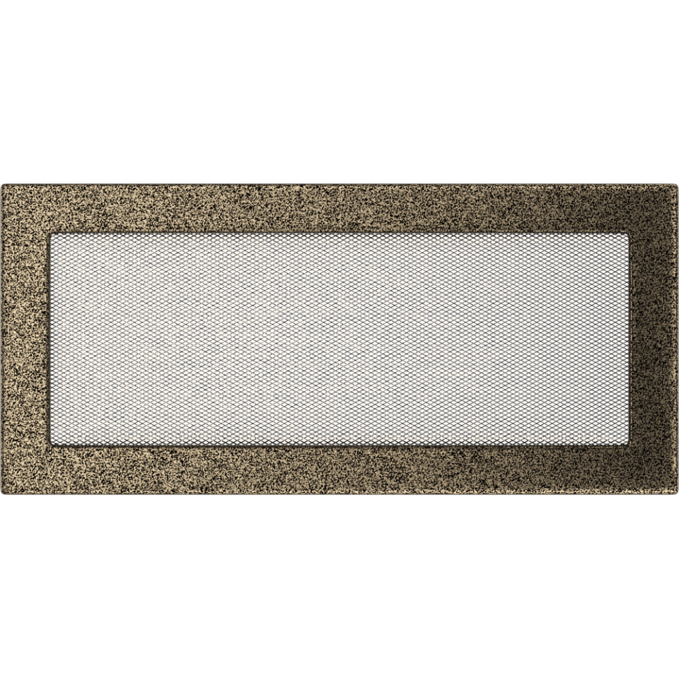 Решетка вентиляционная Чёрная-Латунь 17x37 - 0min