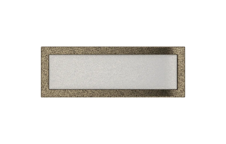 Решетка вентиляционная Чёрная-Латунь 17x49