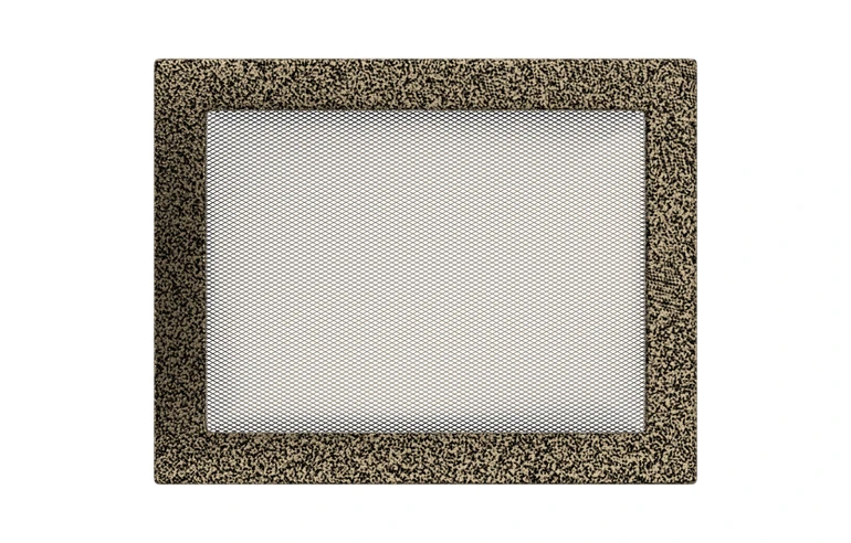 Решетка вентиляционная Чёрная-Латунь 22x30